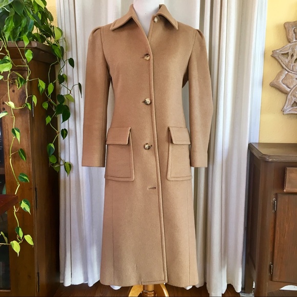 Celine Jackets & Blazers - Celine Camel Hair Trench Coat Size 40 FR